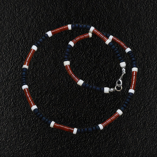 Men's Coral Snake Necklace