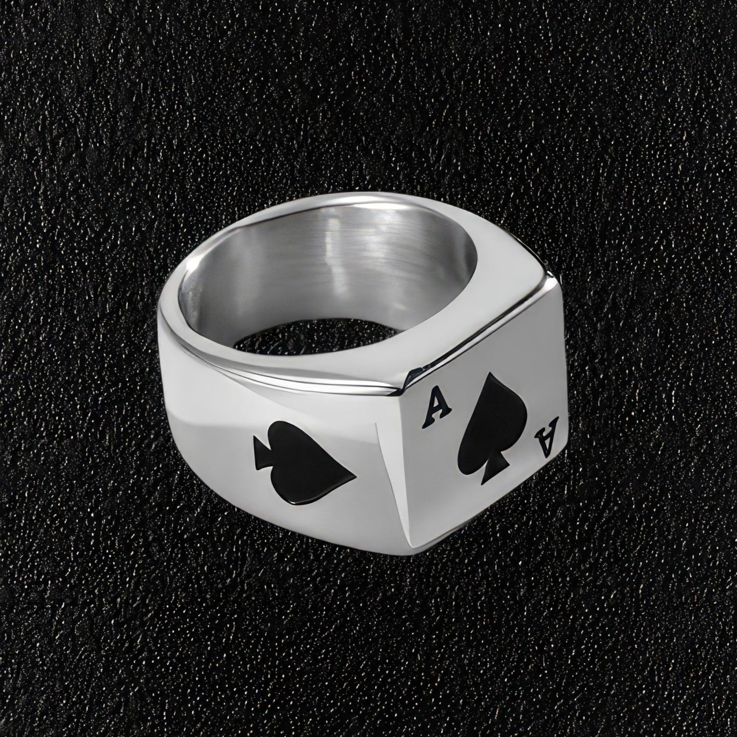 Men's Ace of Spades Signet Ring