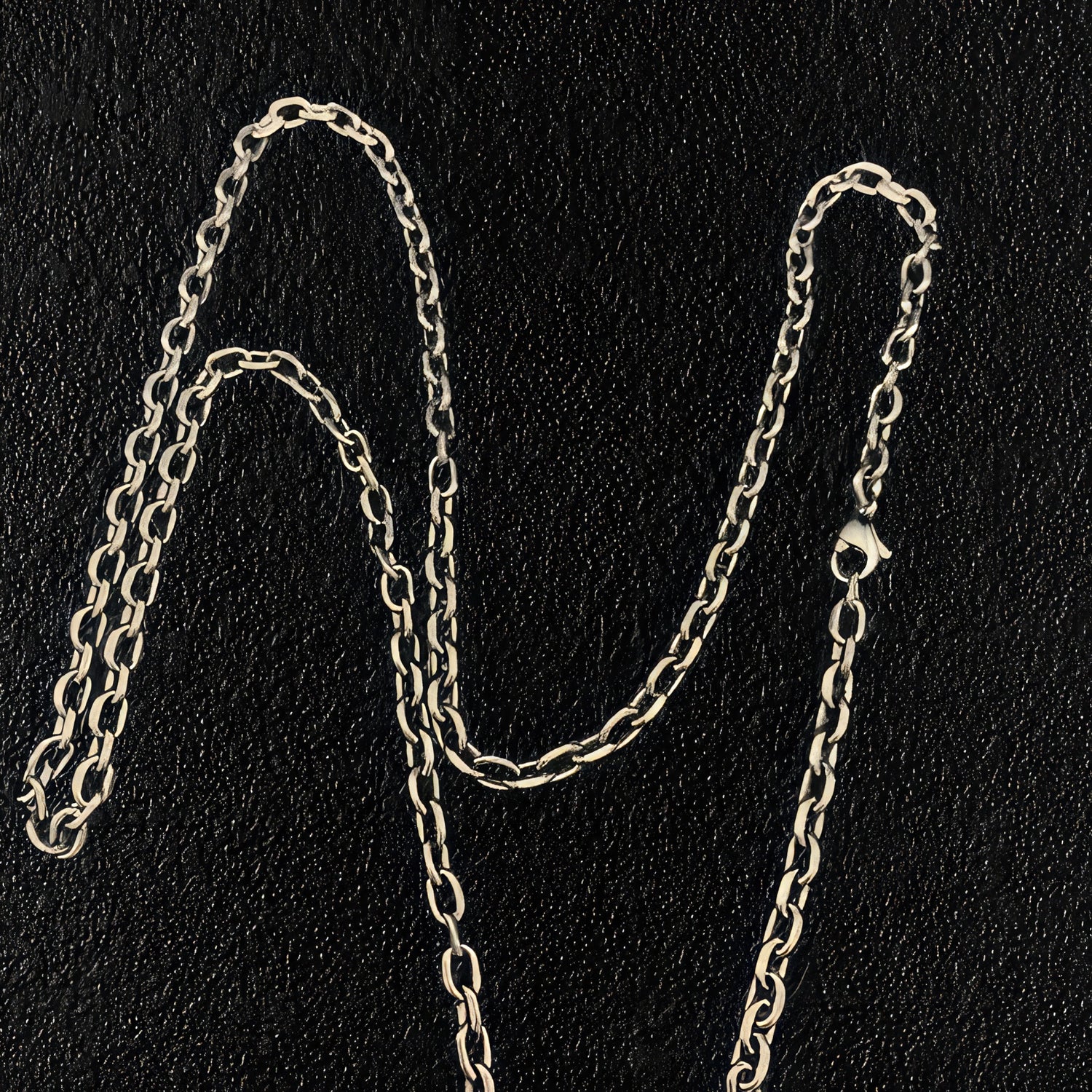Titanium O Link Necklace