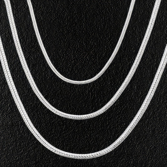 Men's Sterling Silver Snake Chain Necklace