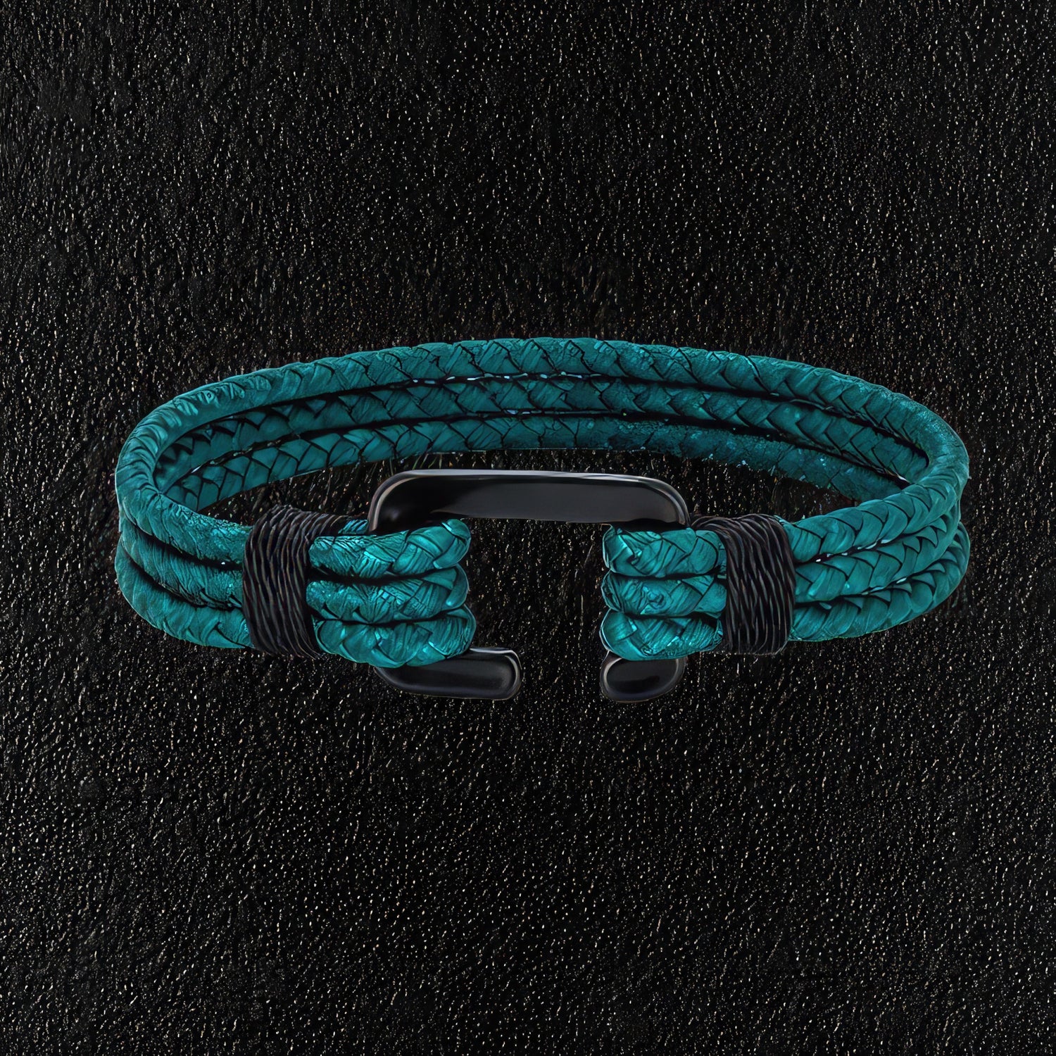 Sea Blue Triple Rope Beach Bracelet