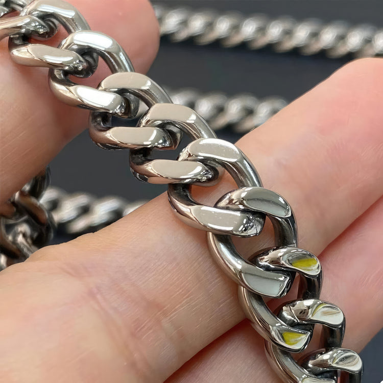 Pure Titanium Cuban Curb Link Bracelet