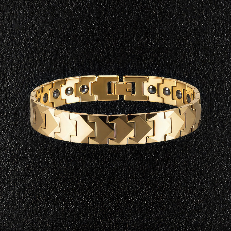 Gold Tungsten Carbide Bracelet