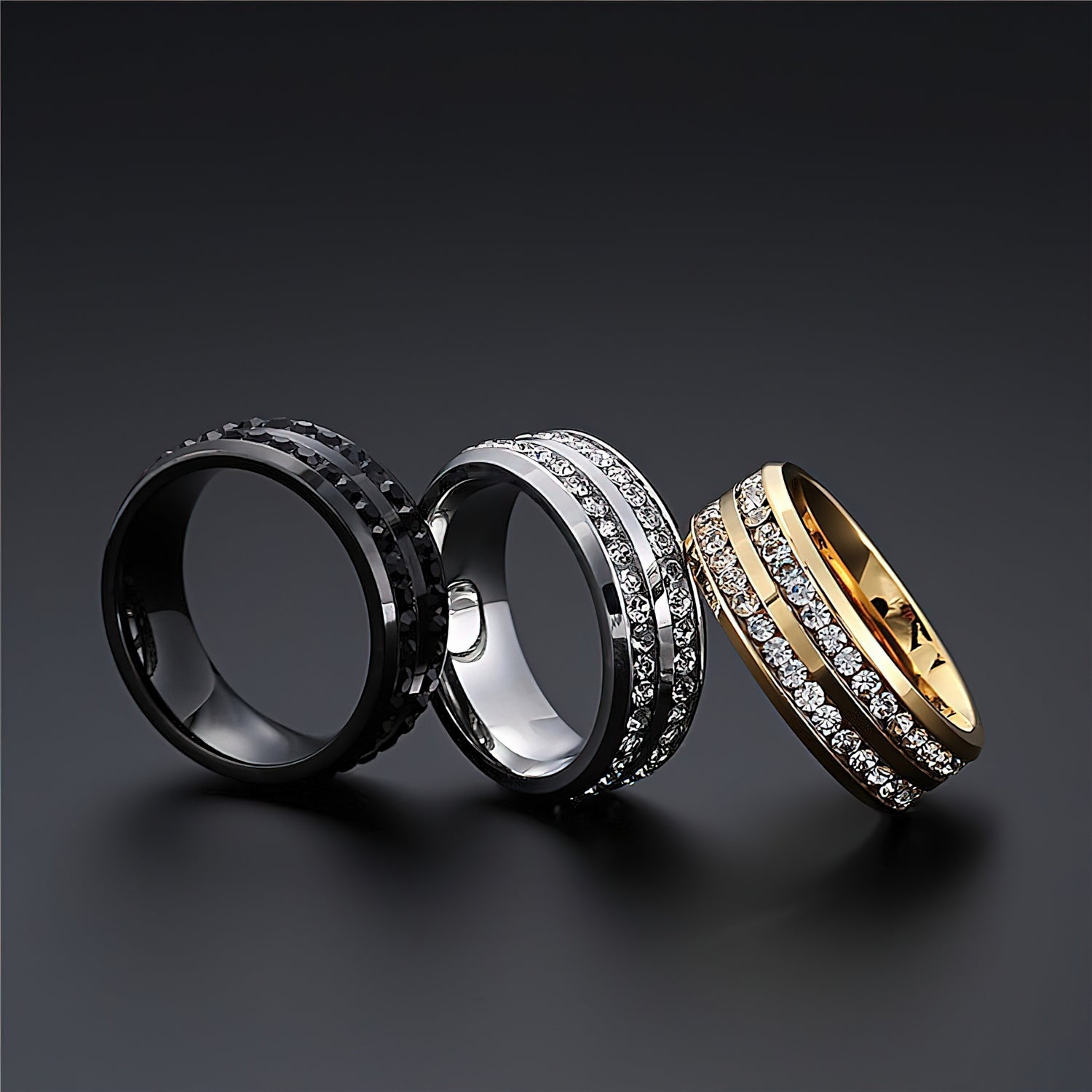 Double Row Bling Rings