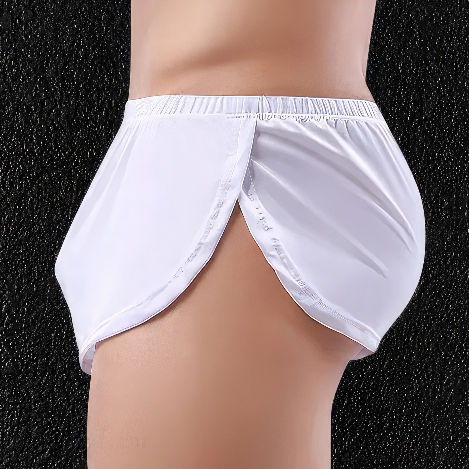 Bulging Muscle White Gym Shorts