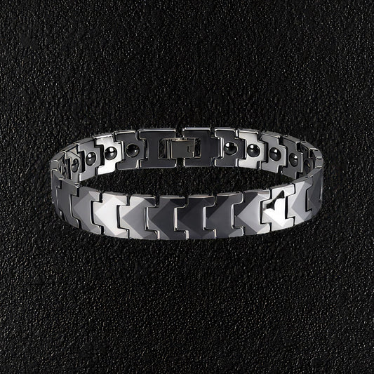 Silver Tungsten Carbide Bracelet