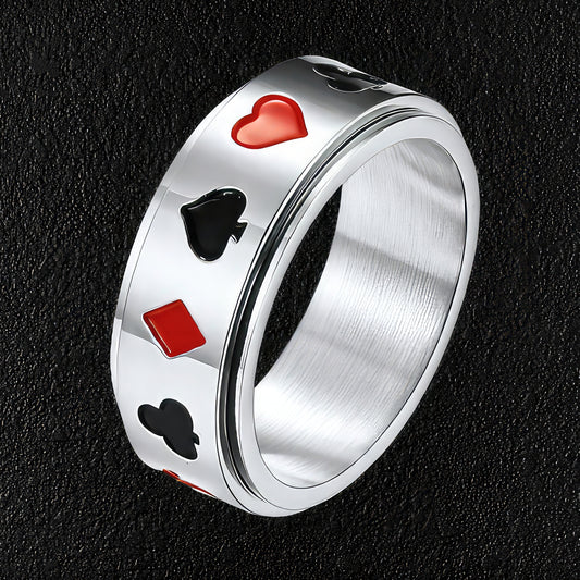 Aces Spinner Ring