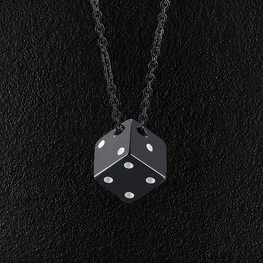 Black Die Lucky Pendant