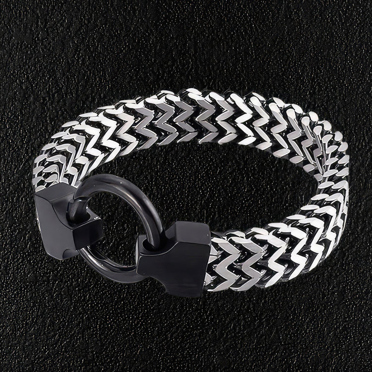 Fashionable Herringbone Ring Bracelet