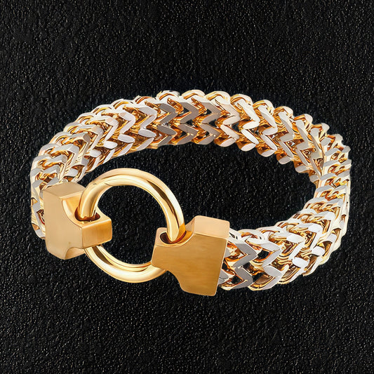 Male Herringbone Ring Bracelet