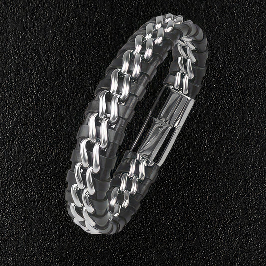Zuringa Leather & Chain Bracelet