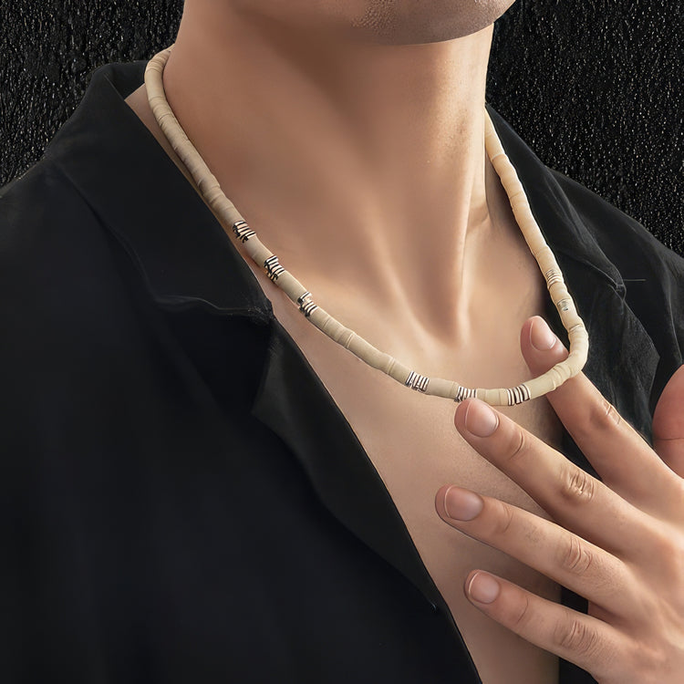 Men's Necklace Men's Choker Necklace Men's Silver Necklace Men's Vegan Necklace  Men's Jewelry Men's Gift Boyfriend Gift NV6 - Etsy | Mens silver necklace, Mens  choker necklace, Mens leather necklace