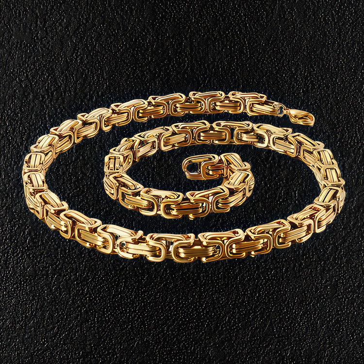 Gold Dubai Byzantine Necklace