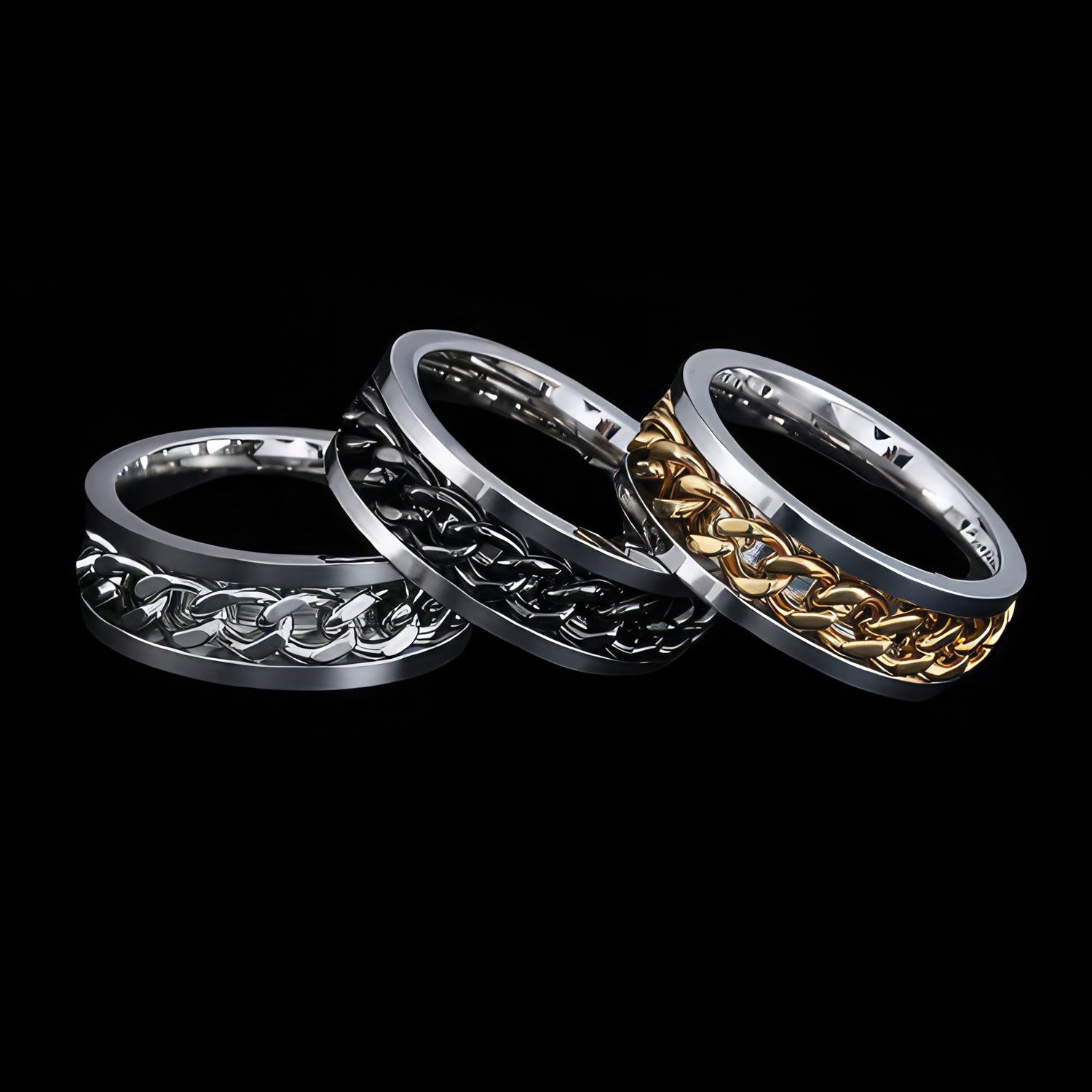 Aite Babe Men Chain ring 9mmWide body Rome cool India | Ubuy