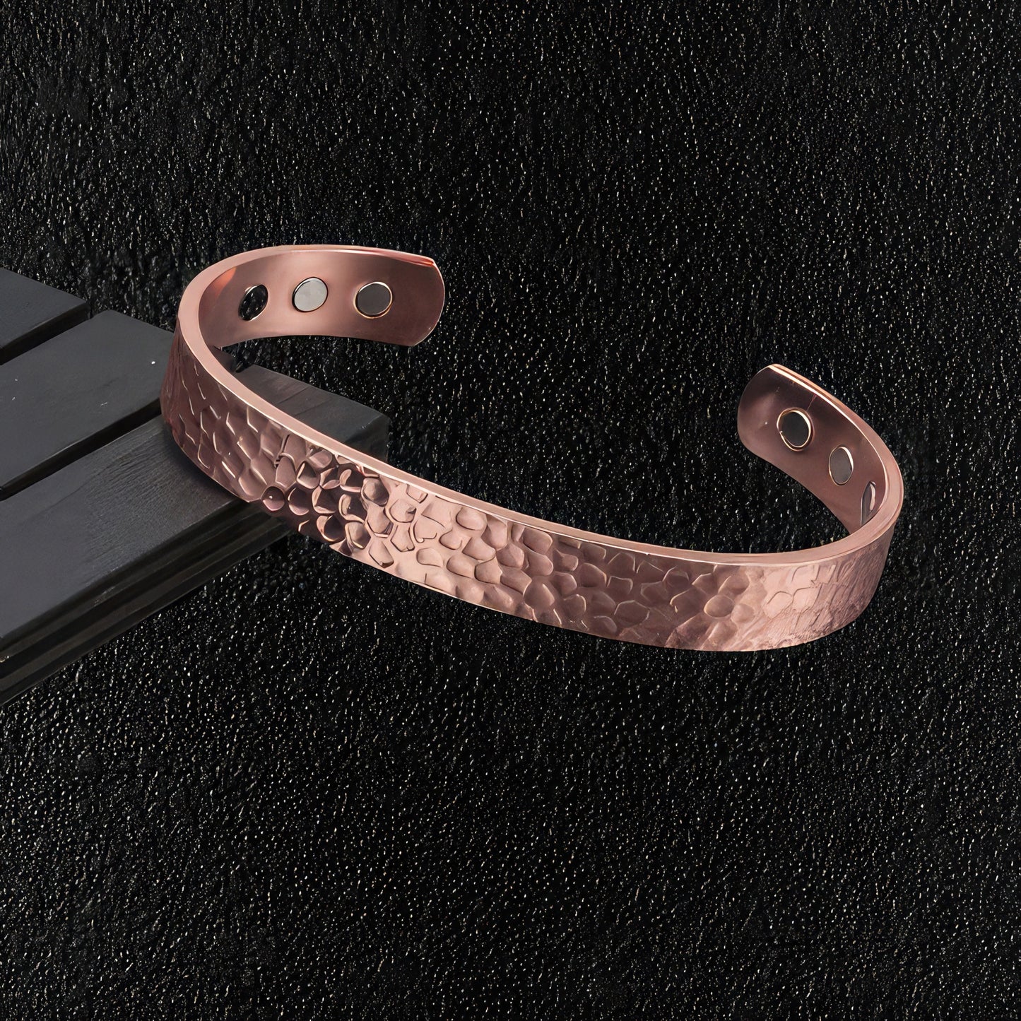 Hammered Pure Copper Cuff Bracelet