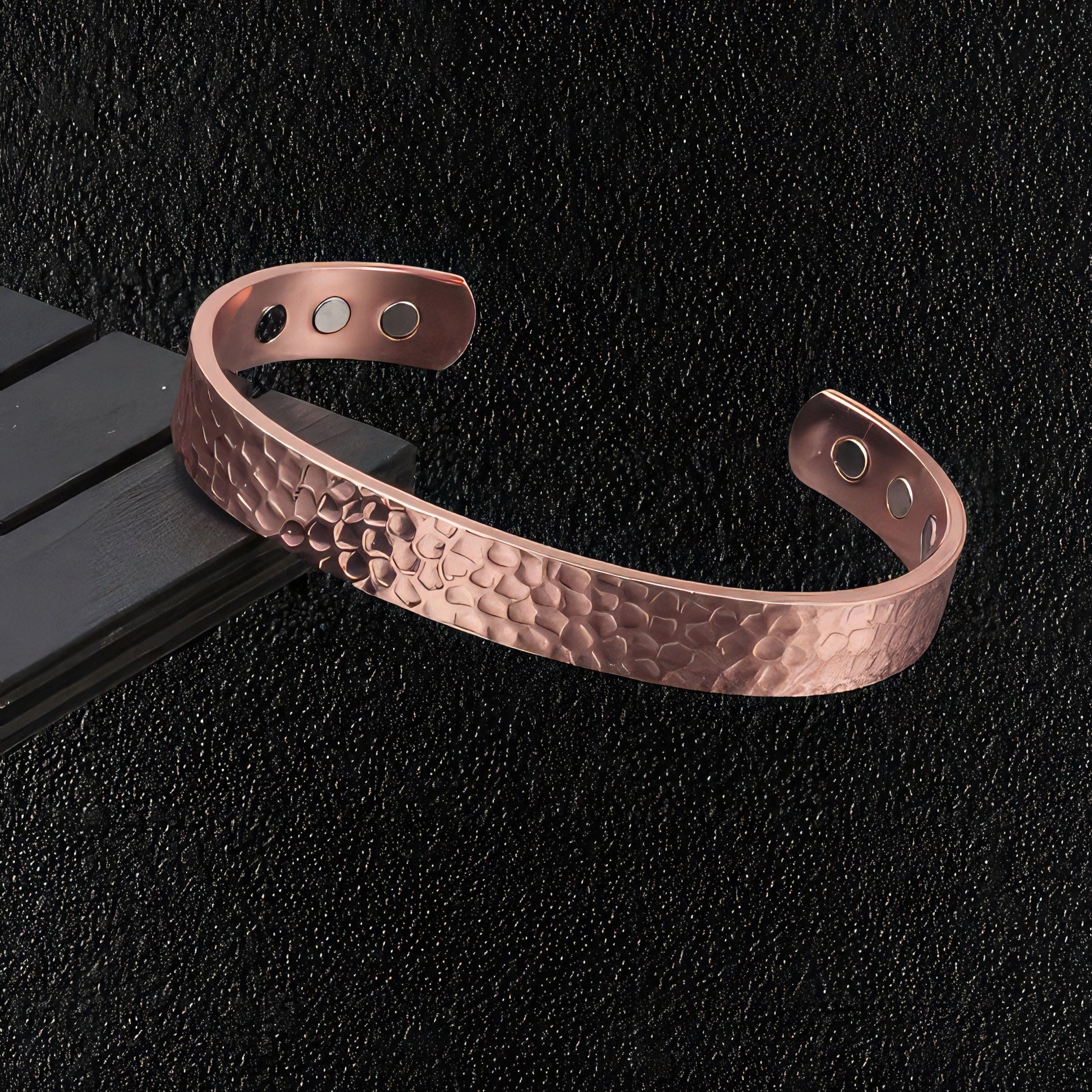 Hammered Pure Copper Cuff Bracelet