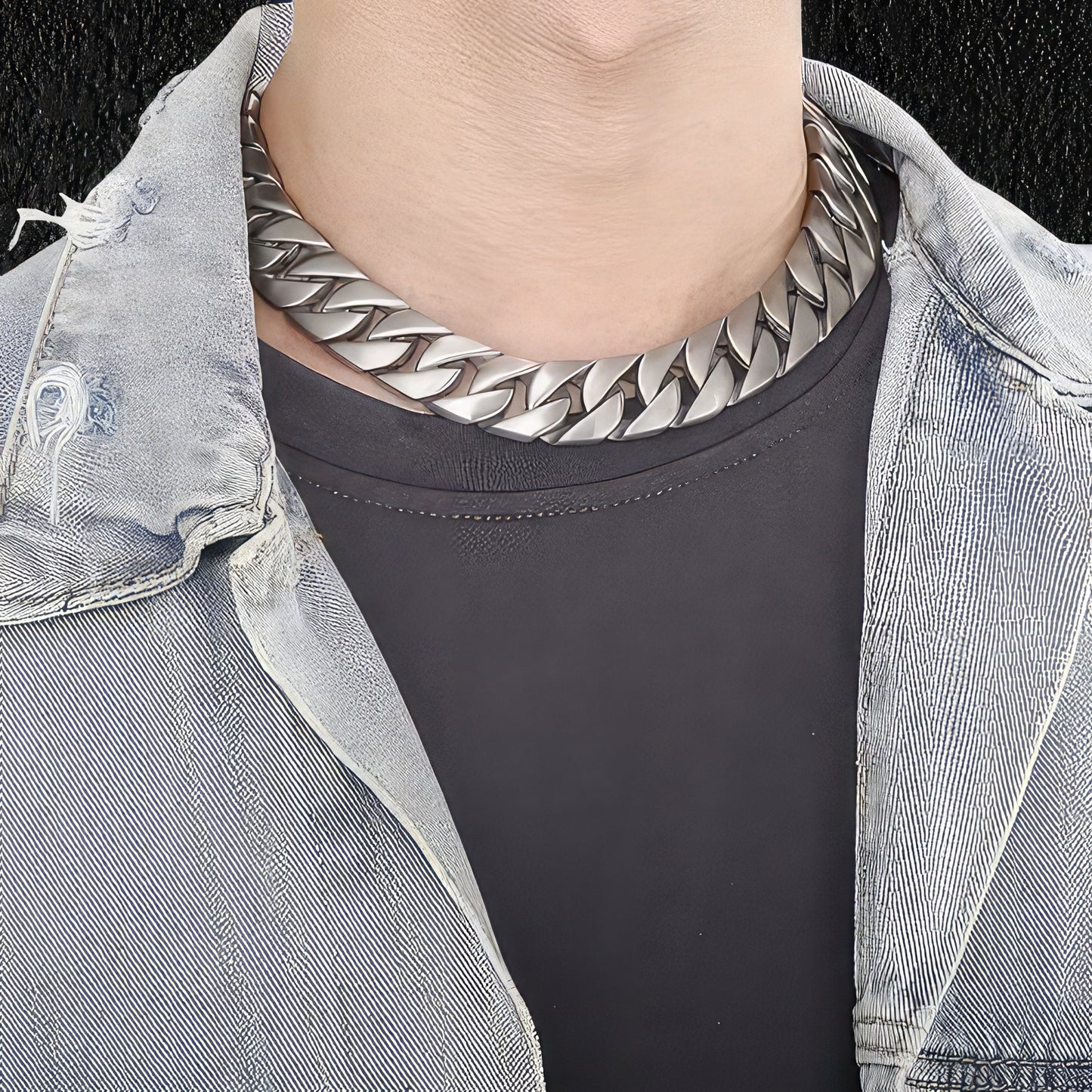 Heavy Steel Neck Chain For Men