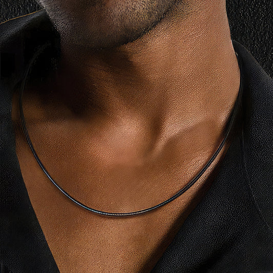 Men's Leather String Necklace