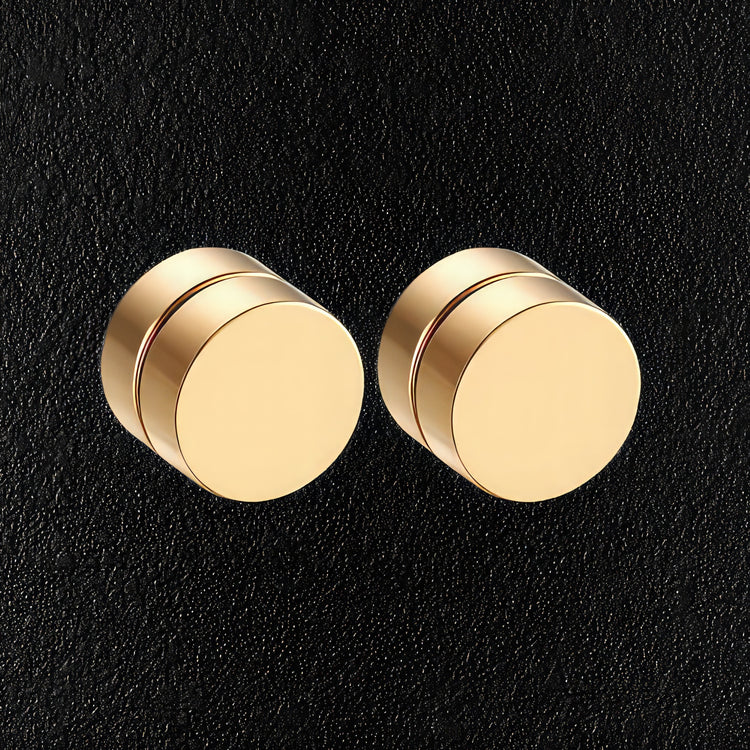 Gold Magnetic Dot Earrings