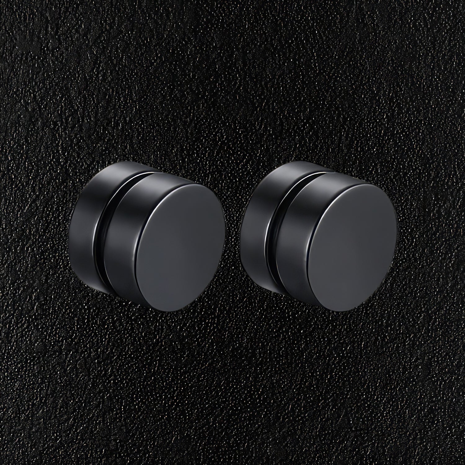 Black Magnetic Dot Earrings