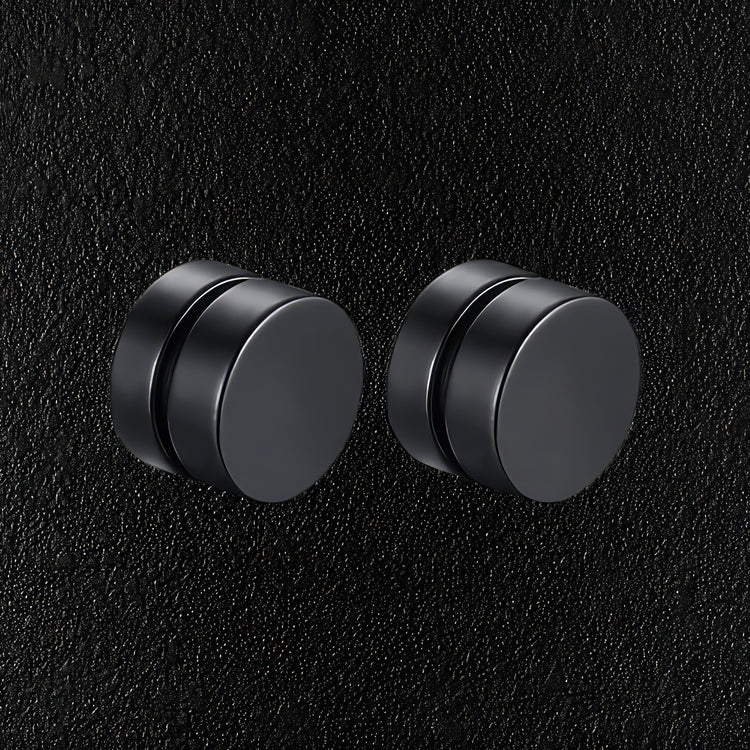 Black Magnetic Dot Earrings