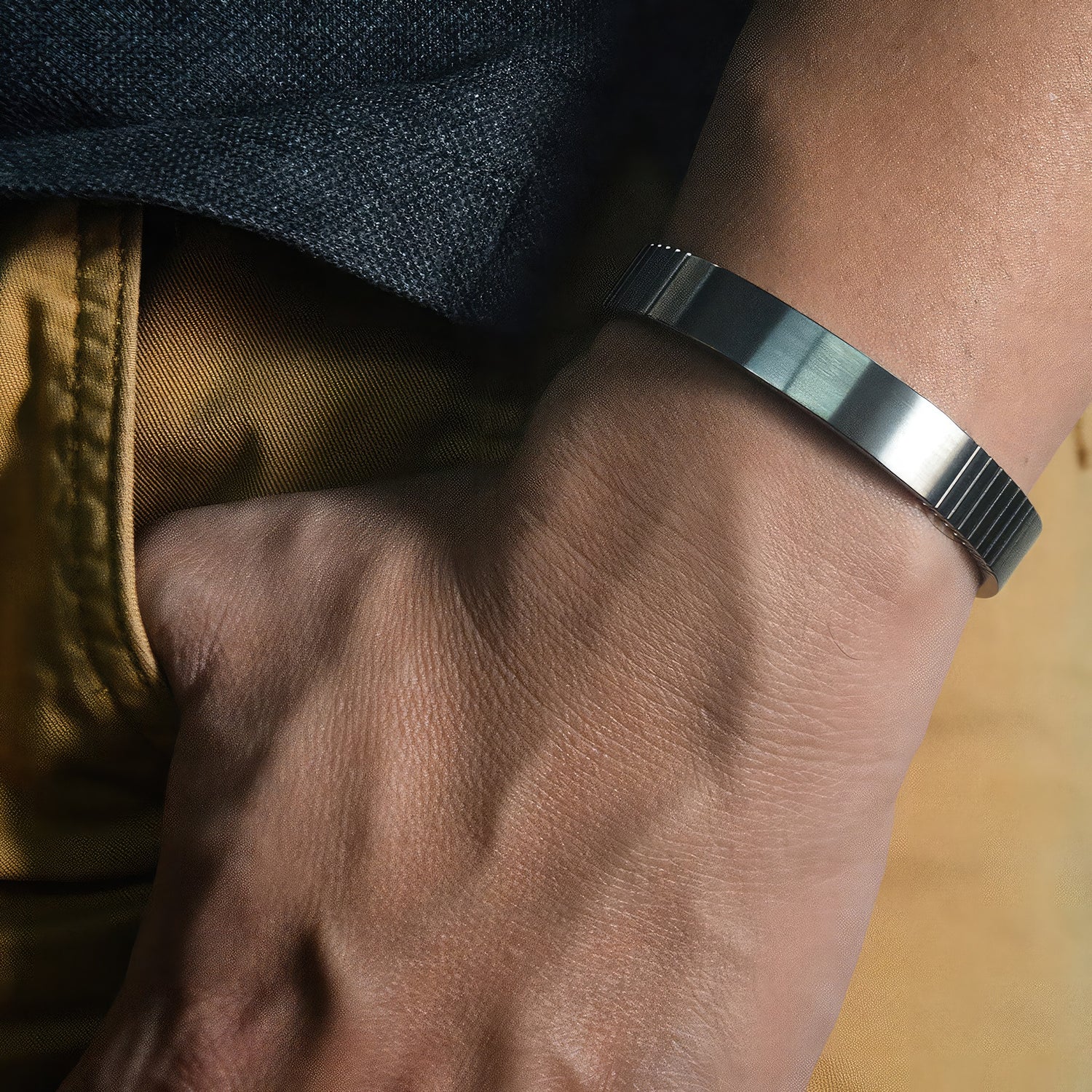 100% Pure Titanium Wristband For Men