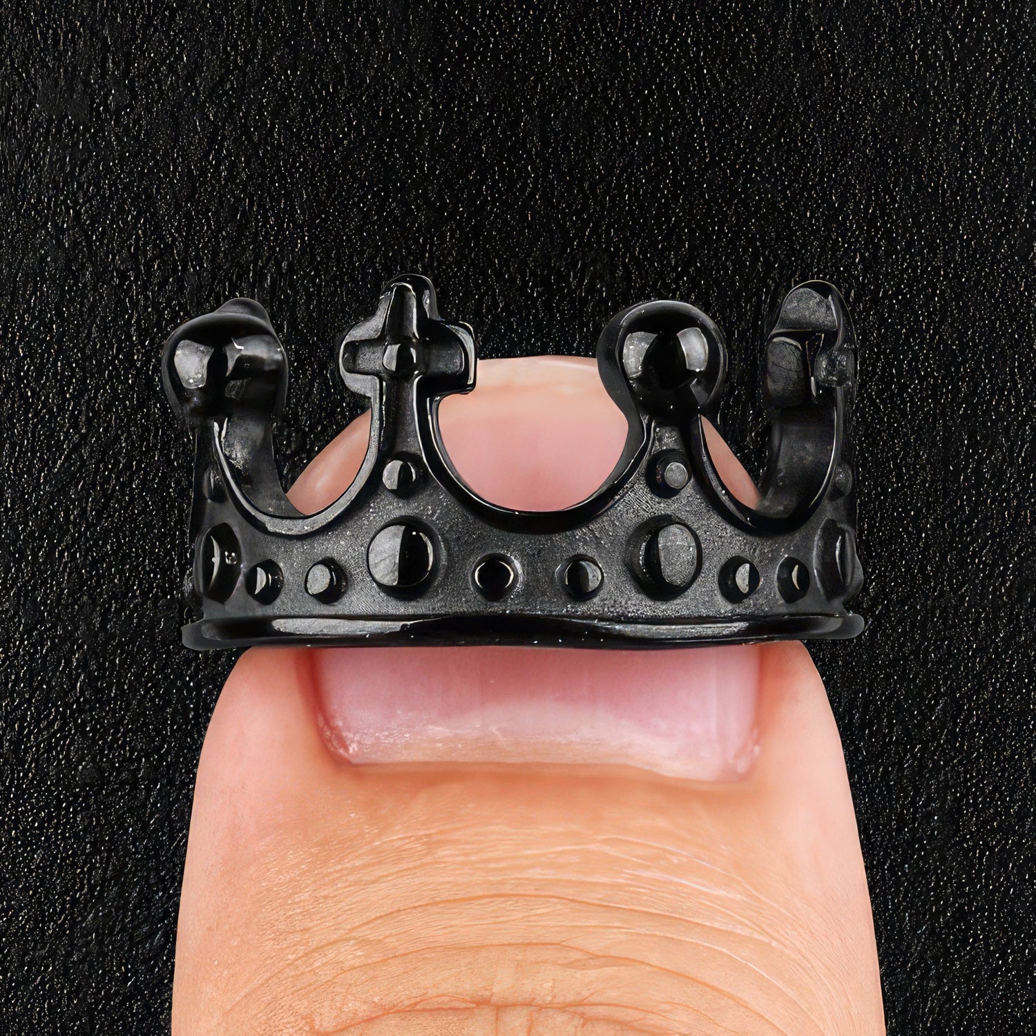 Black Royal Crown Ring