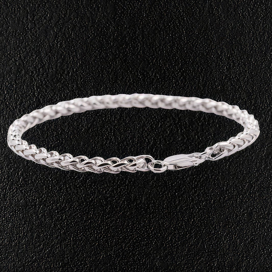 Sterling Silver Thick Chain Bracelet