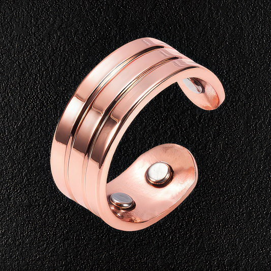 Triple Banded Copper Ring