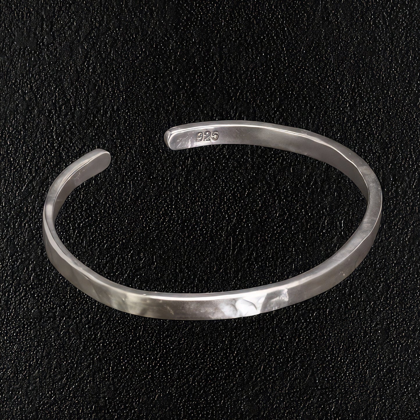 Men's Pre-historic Sterling Silver Bangle