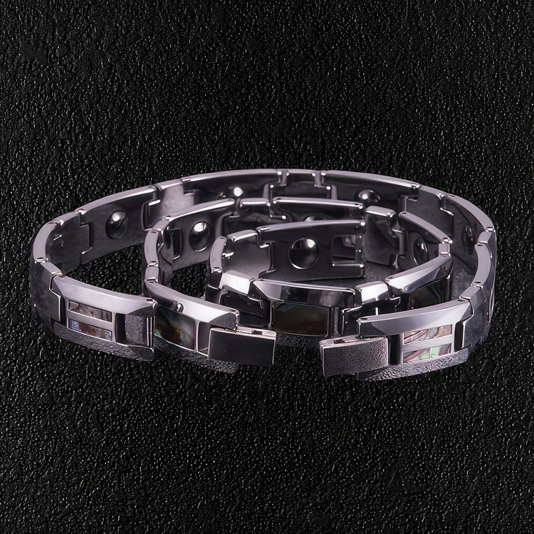 Zuringa Tungsten Carbide & Abalone Bracelet