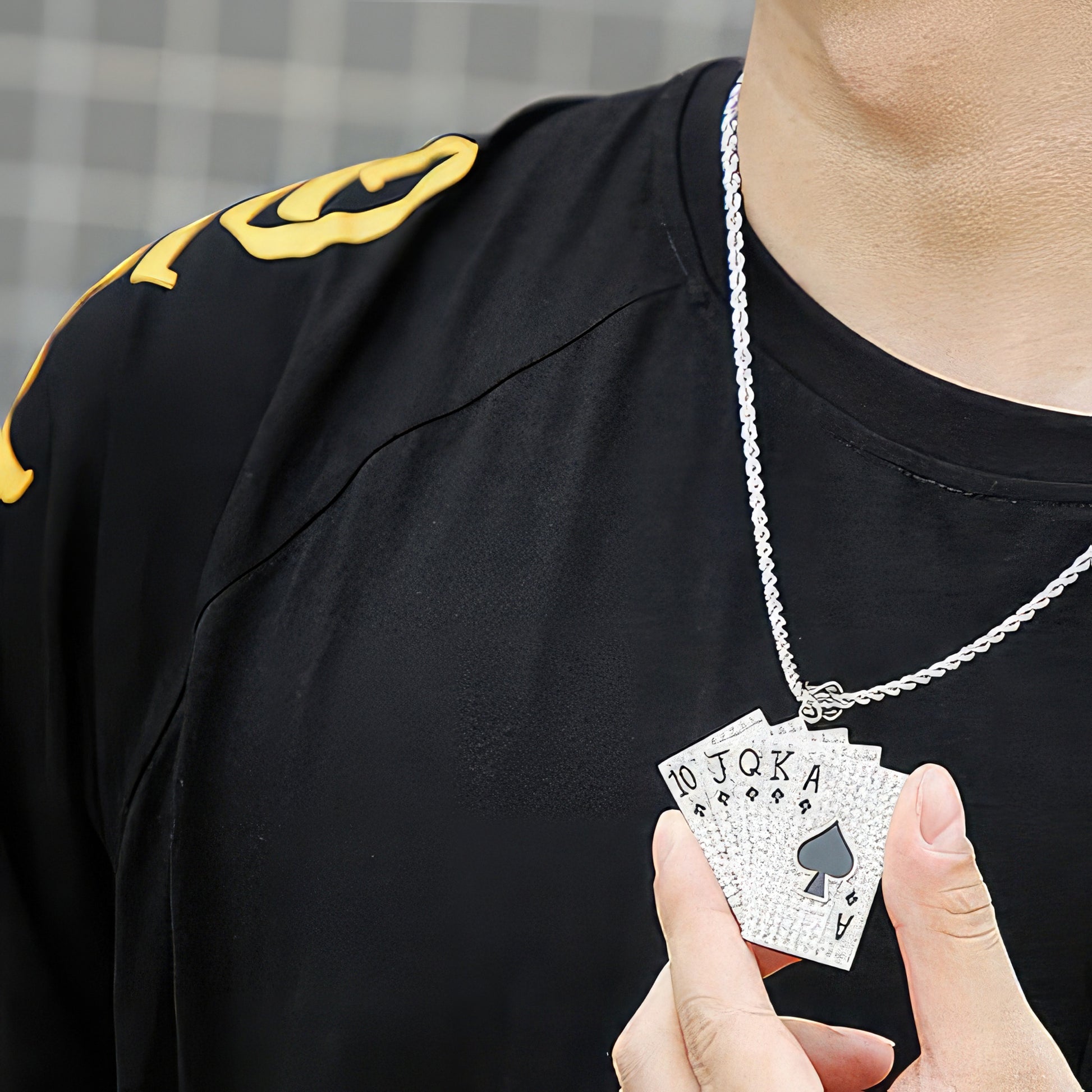 Royal Flush Cards Pendant Necklace