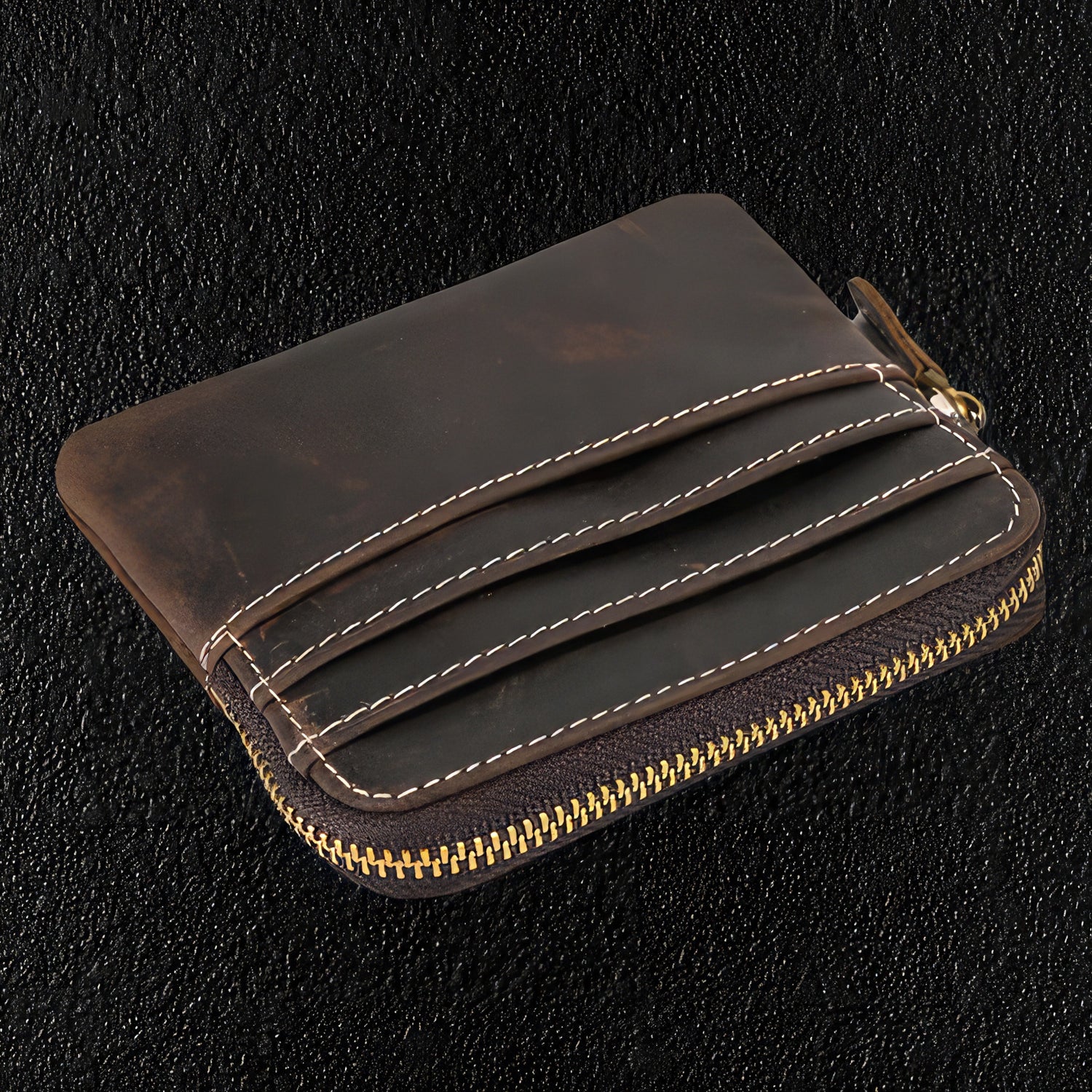 Men's High Speed Leather Wallet - Front