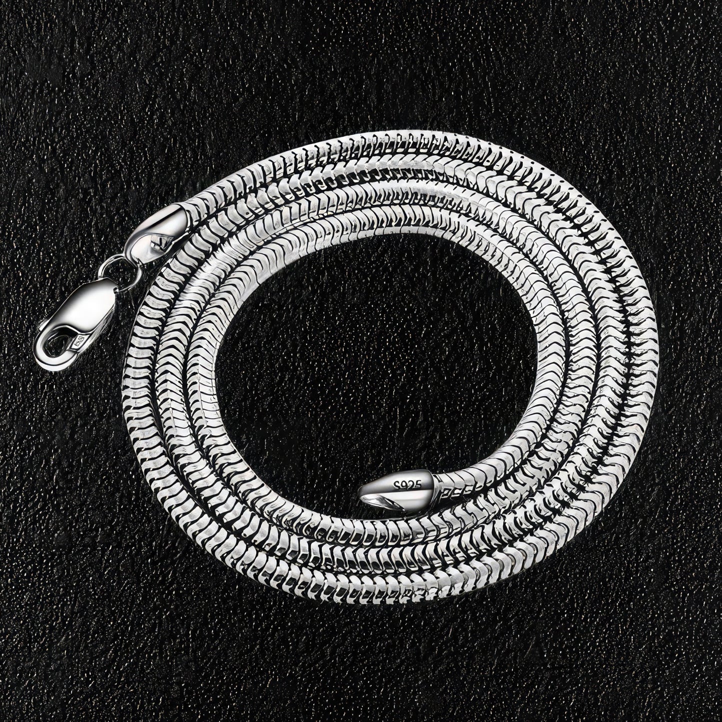 3mm Sterling Silver Snake Chain Necklace