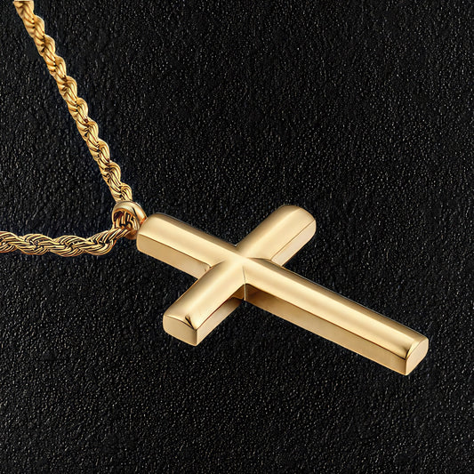 Gold Cross & Chain