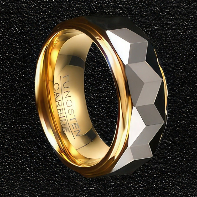Men's High Shine Rhombus Ring