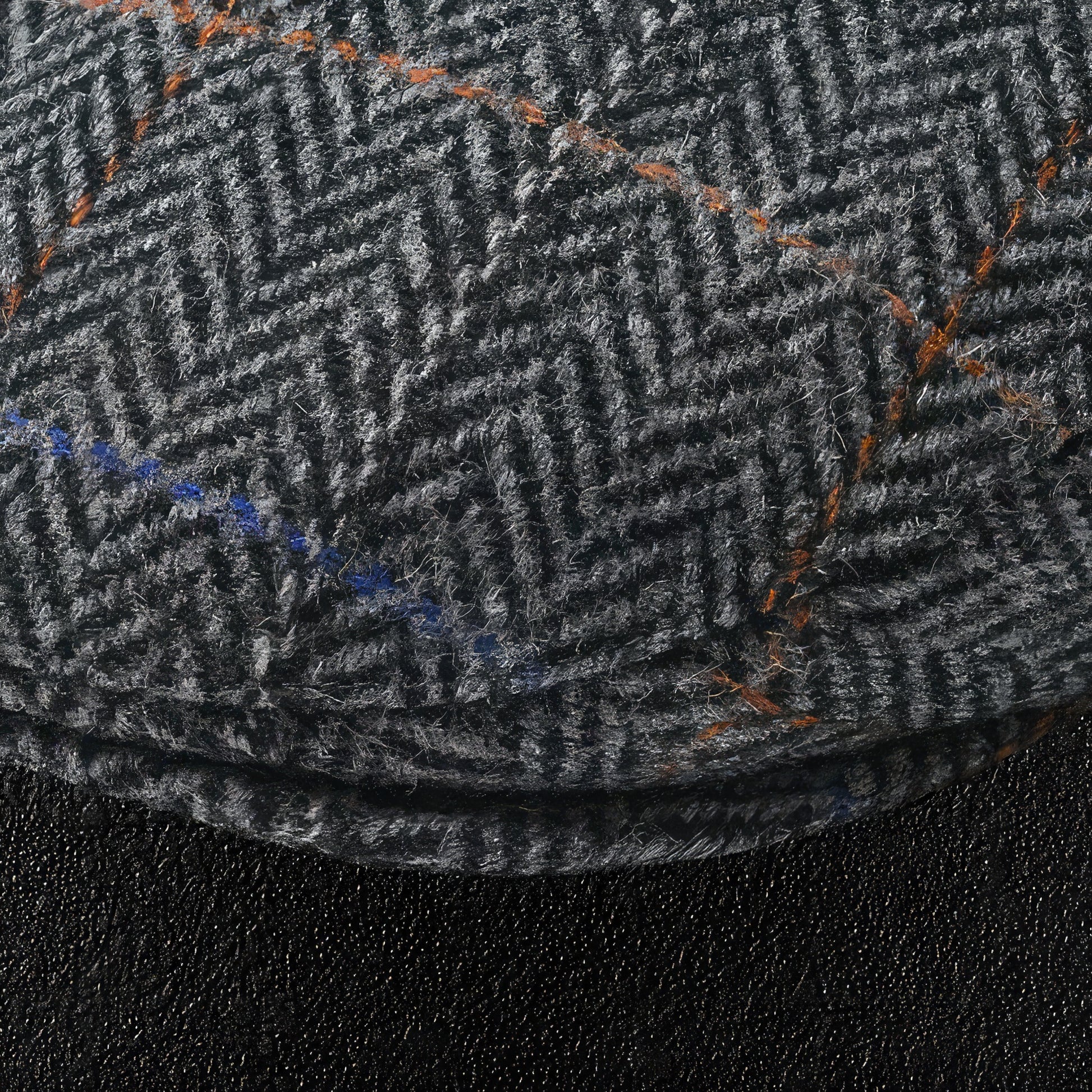 Herringbone English Wool Driving Cap