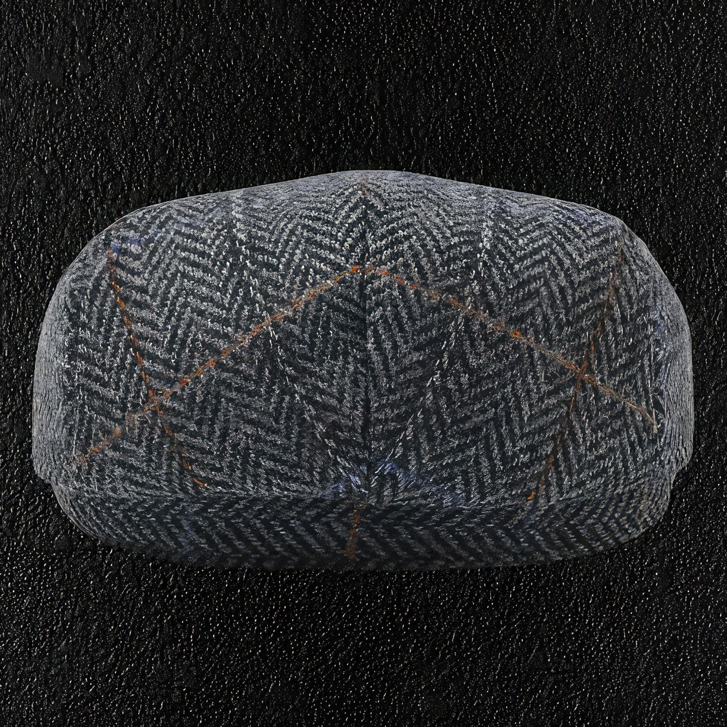 Herringbone English Wool Golf Cap