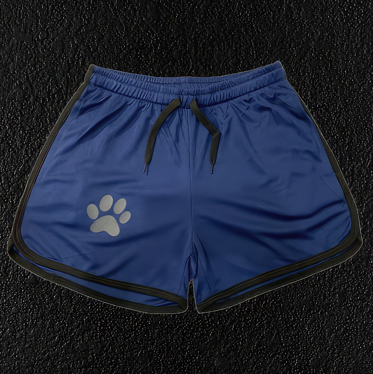 Navy blue & black men's gym shorts