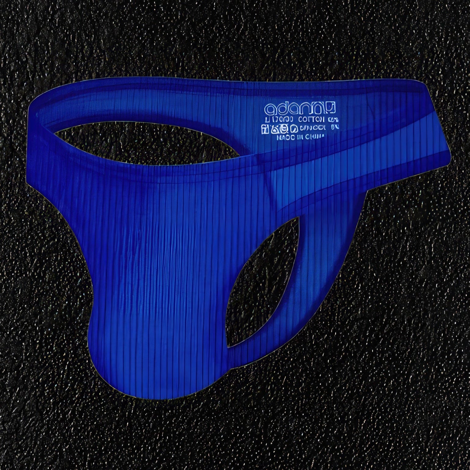 Men's Blue Cotton Thong
