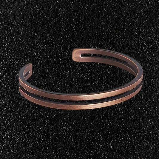 Double Band Hand Made Copper Bangle