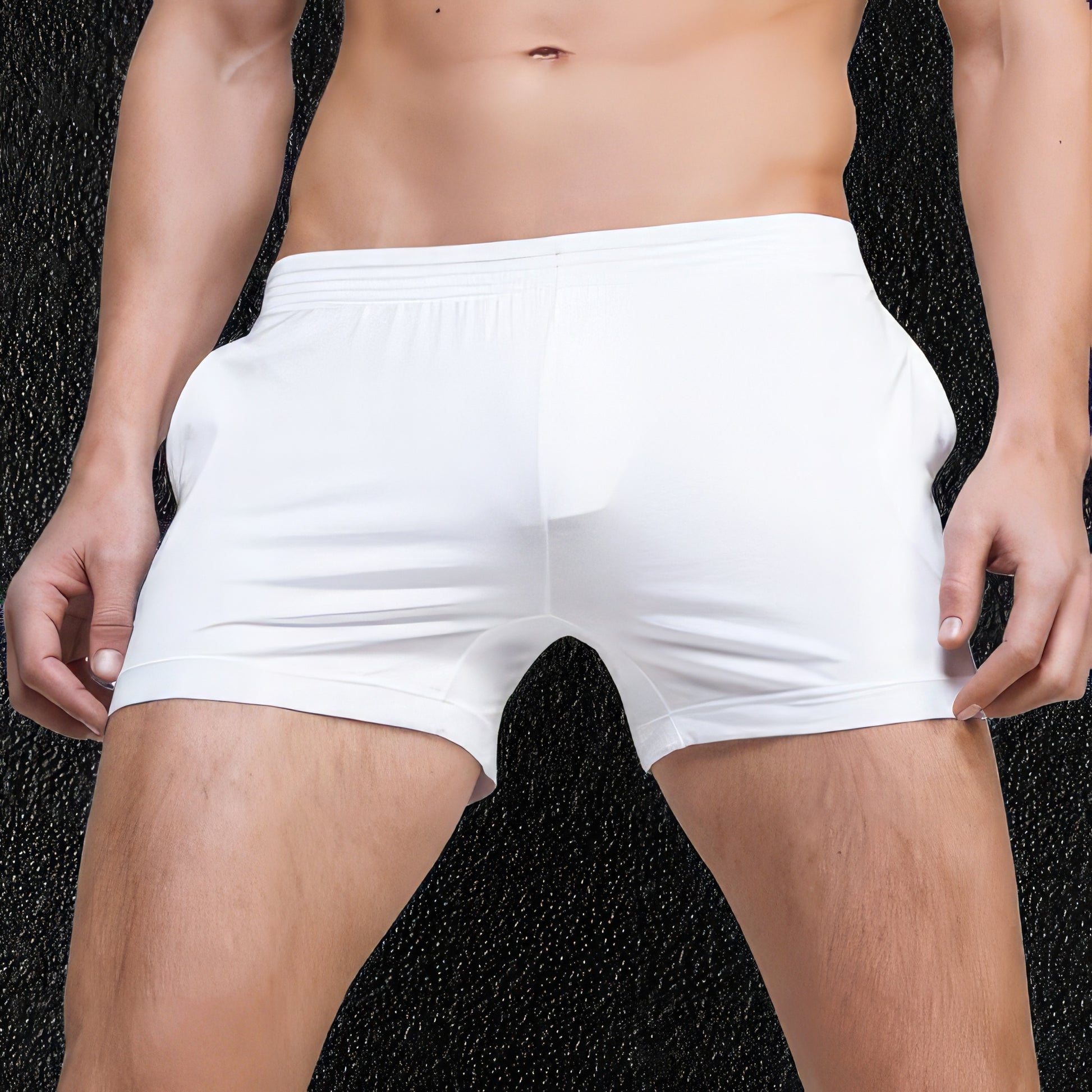 Men's White Show Off Shorts