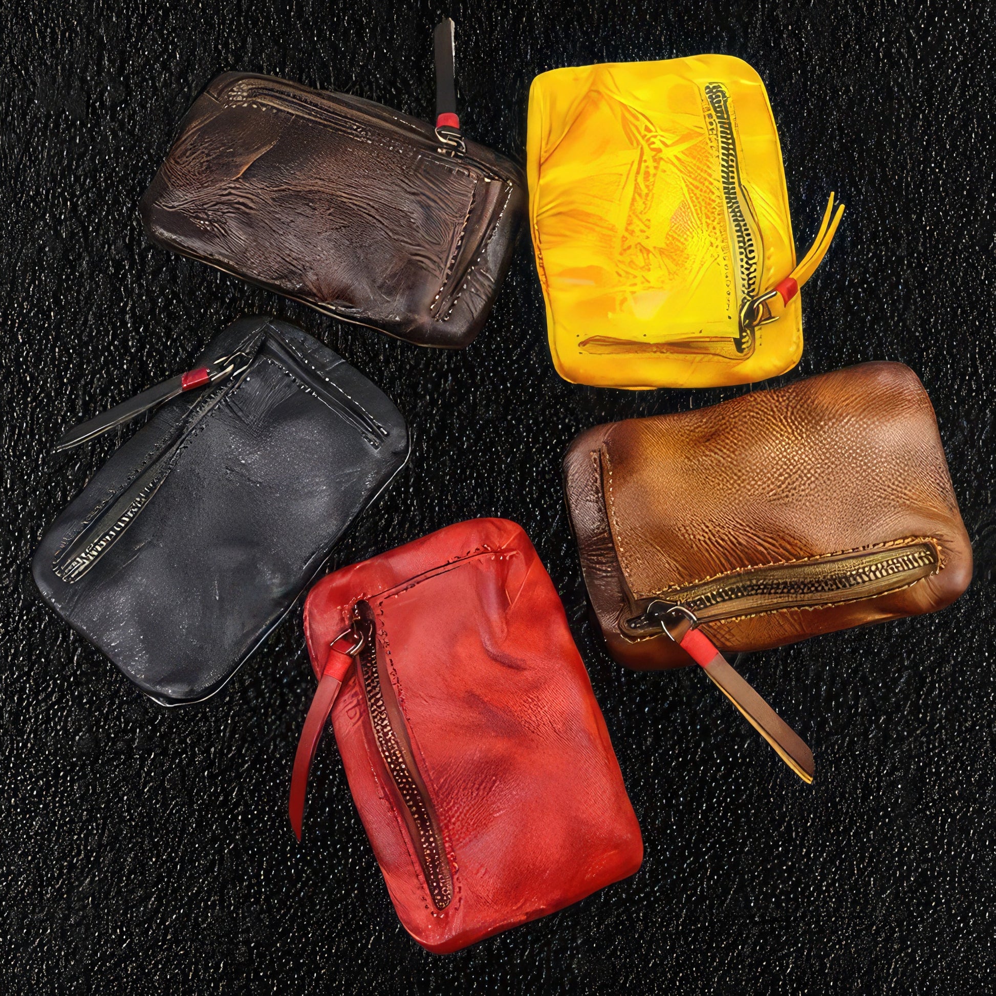 Men's Soft Leather Coin Wallets