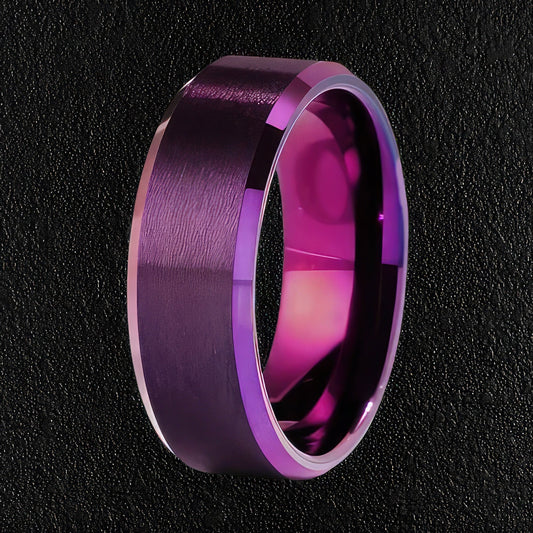 Stainless Steel Purple Ring