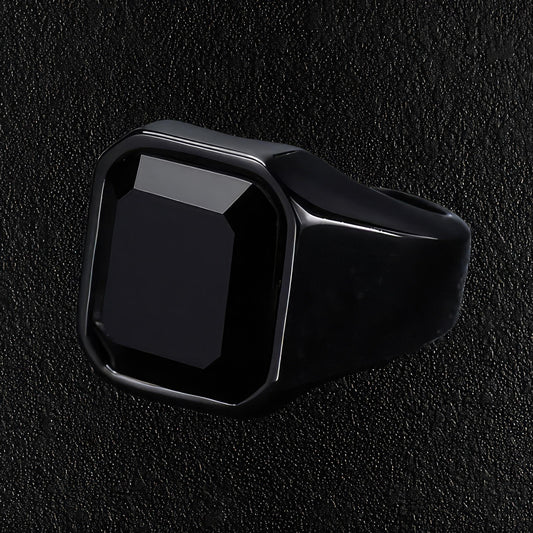 Zuringa men's black crystal ring