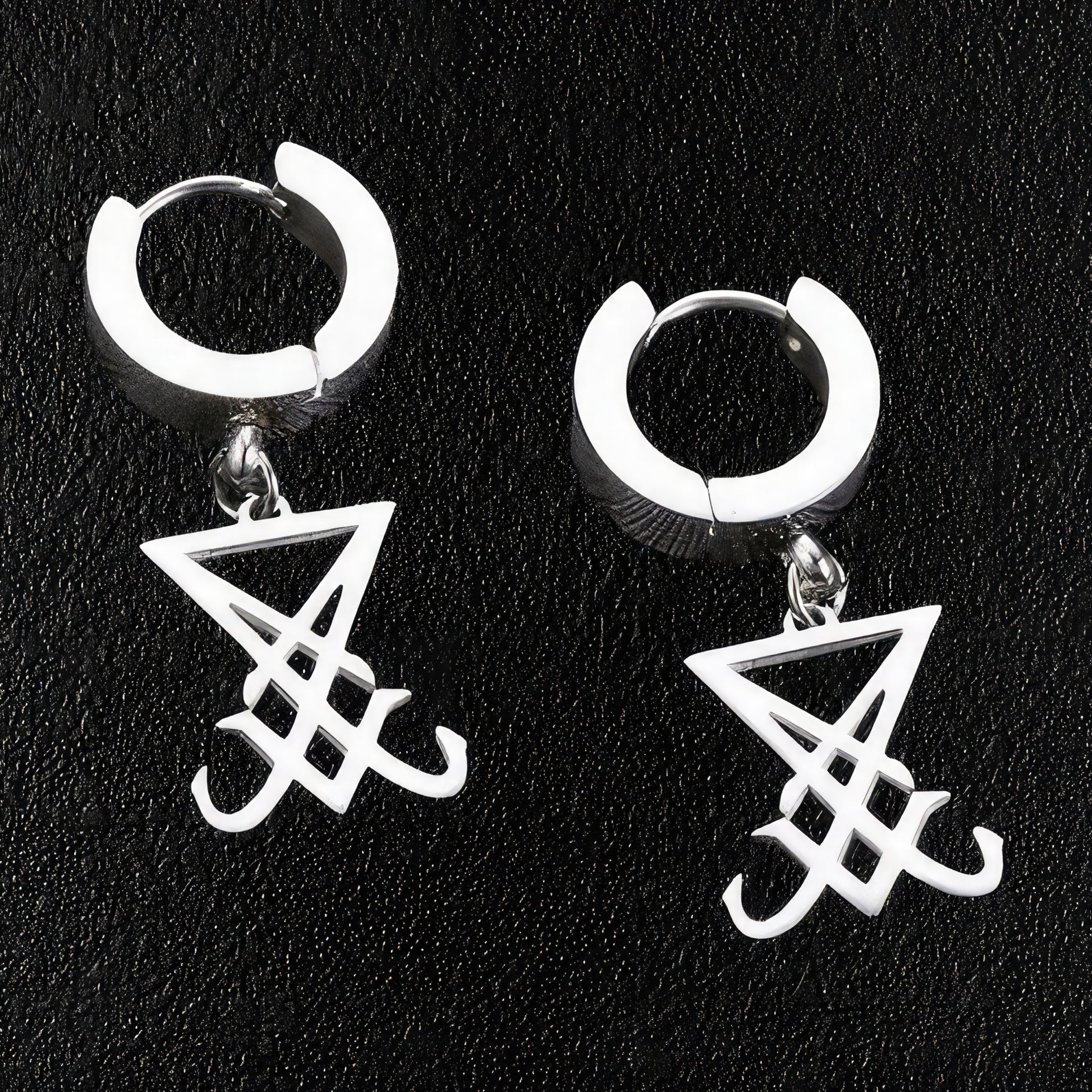 Seal Of Satan Dangle Earrings