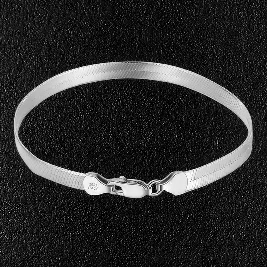Sterling Silver Blade Chain Bracelet