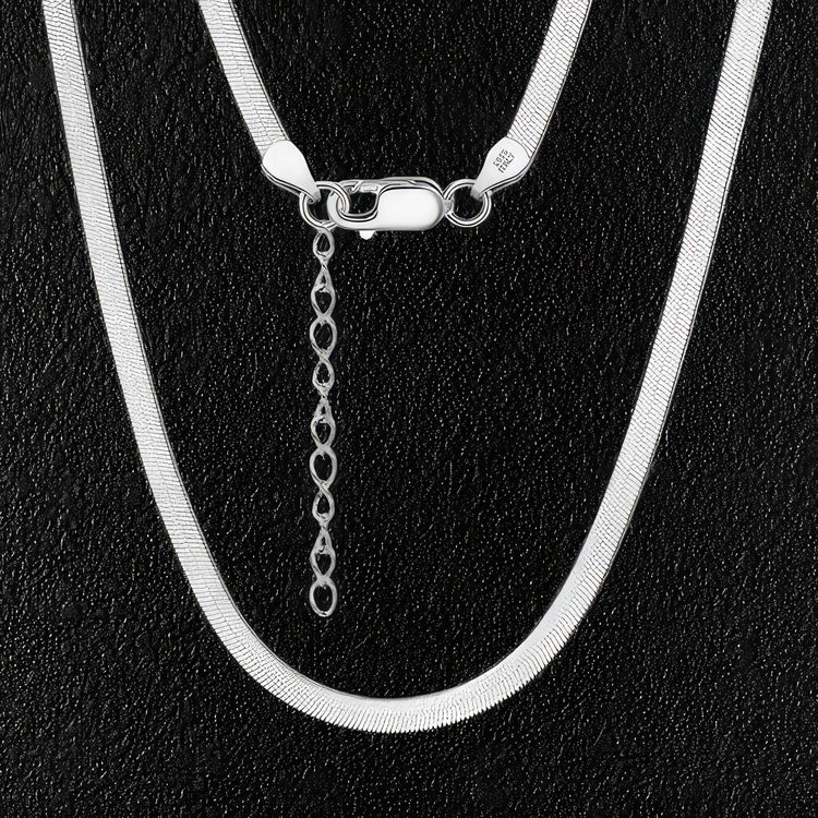 Sterling Silver Blade Chain Necklace
