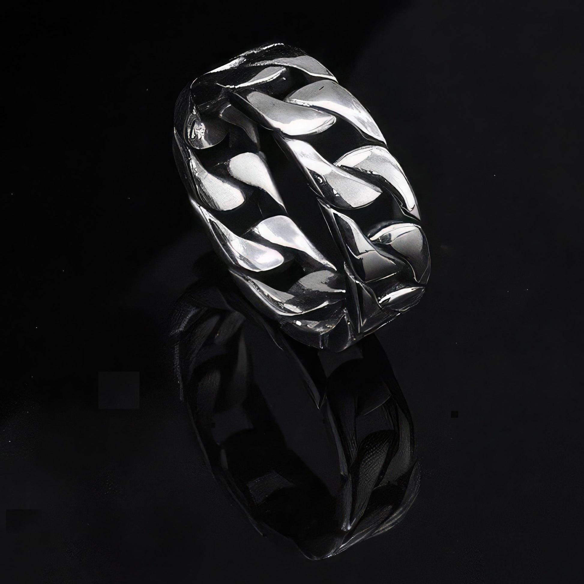 Sterling Silver Chain Ring