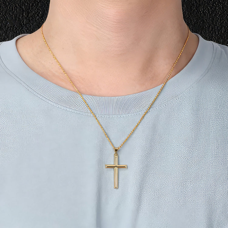 Real Sterling Silver Cross & Necklace